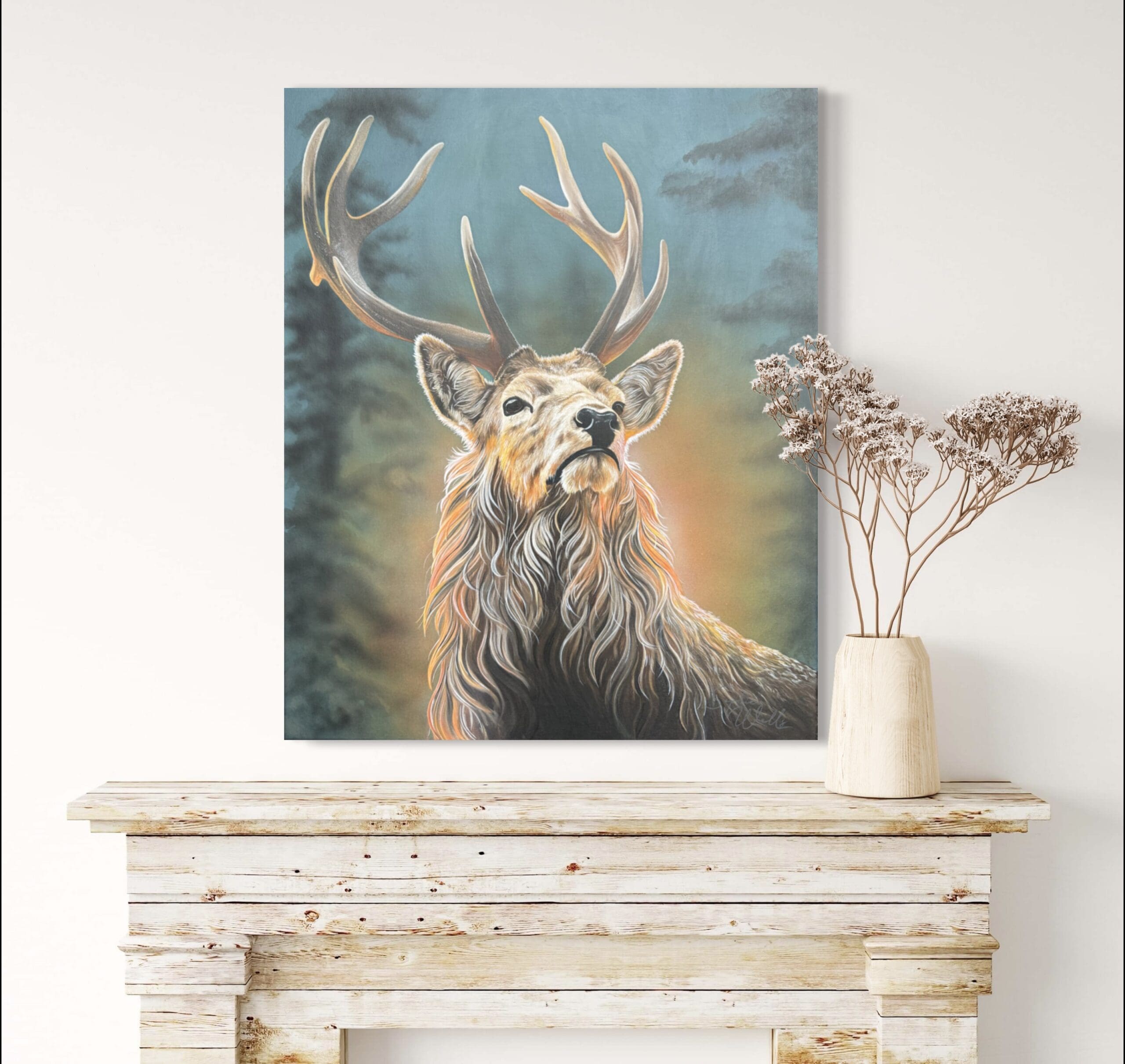 Sophie Wells creating artwork