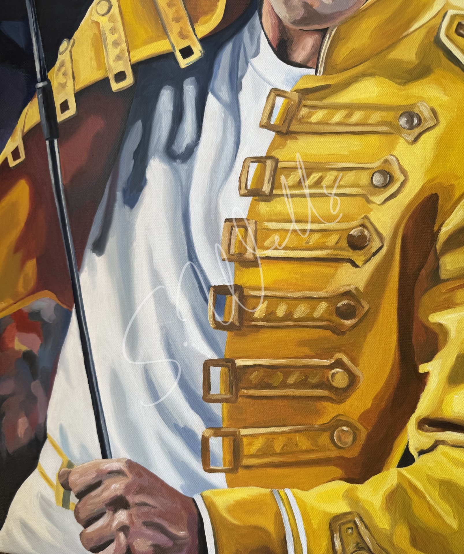 Live Stage Freddie Mercury Tribute Painting